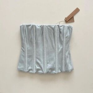 Light Blue Corset Top